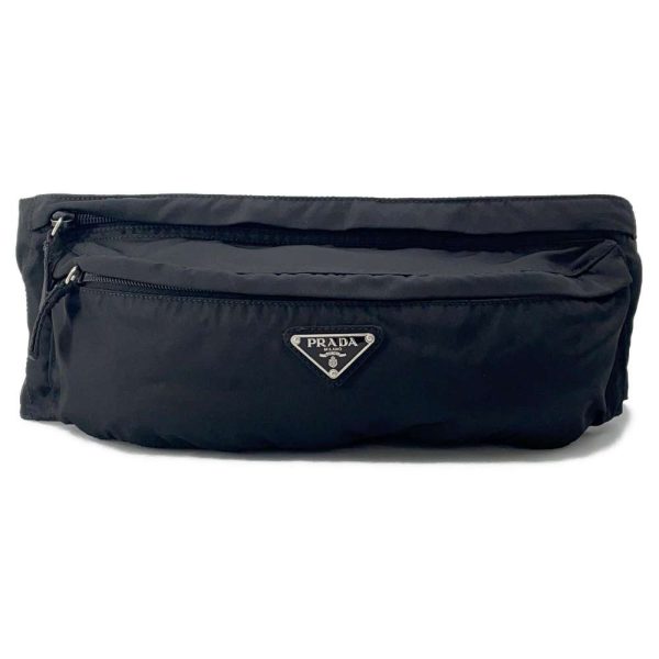 9605084 01 Prada Tessuto Montagn Tessuto Nylon Body Waist Pouch Black