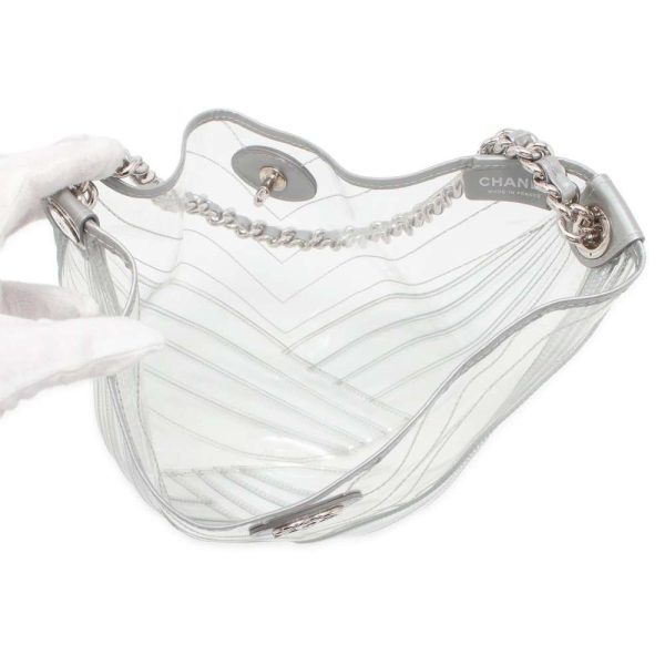 9606289 05 CHANEL Chain Shoulder Bag Clear Coco Mark Vinyl Bag