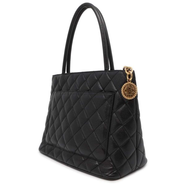 9606333 02 CHANEL caviar skin bag matelasse quilted black