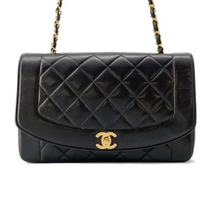 9606463 01 Chanel Chain Tote Bag Soft Caviar Skin Black