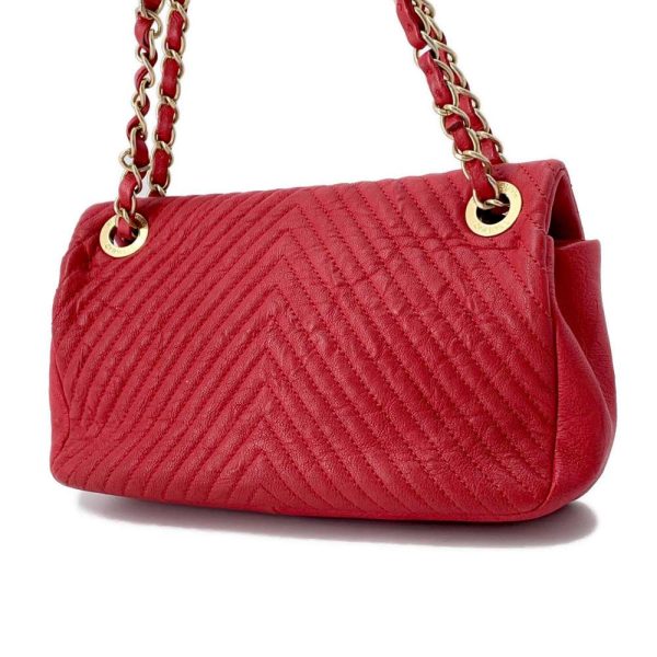 9606470 02 CHANEL chain shoulder bag chevron v stitch here mark bag