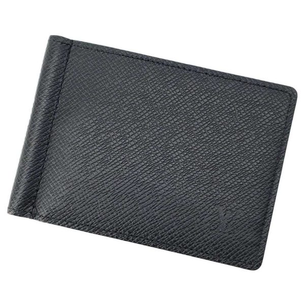 9606791 01 Louis Vuitton Portefeuille Pants Wallet Taiga Black