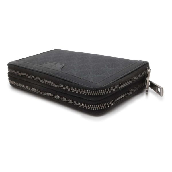 9606975 02 Gucci GG Supreme Case Long Wallet Black