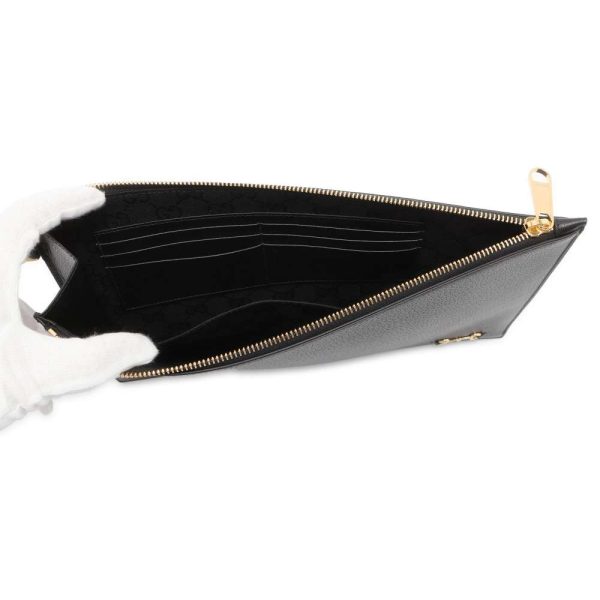 9607255 05 Gucci clutch bag horsebit bag black