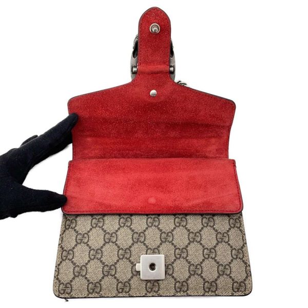 9607378 06 Gucci Dionysus GG Supreme Mini Chain Shoulder Bag