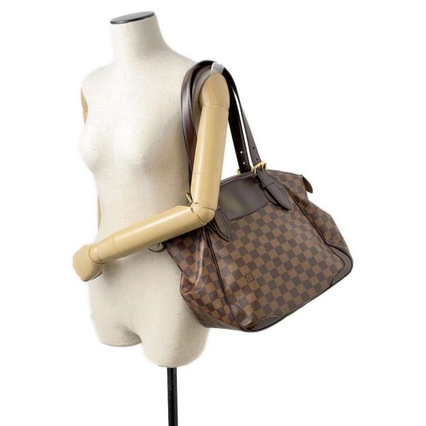 9607705 04 Louis Vuitton Verona MM Handbag Damier Ebene Brown