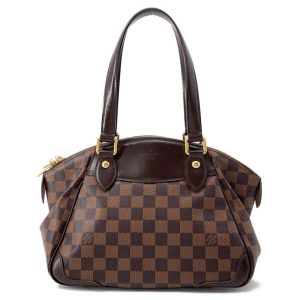 9607729 01 Louis Vuitton Damier Brittany Handbag Brown