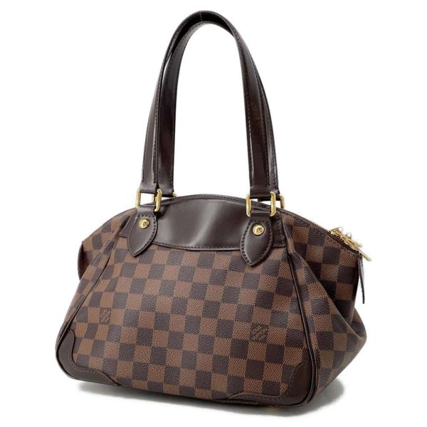 9607729 02 Louis Vuitton Verona PM Handbag Damier Ebene Brown