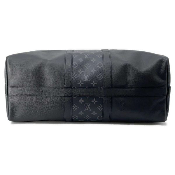 9607996 03 Louis Vuitton Taiga Eclipse Keepall Bandouliere 50 Black