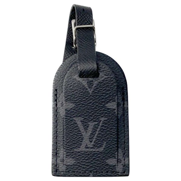 9607996 11 Louis Vuitton Taiga Eclipse Keepall Bandouliere 50 Black