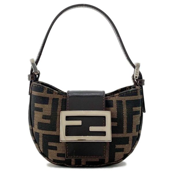 9608306 01 Fendi Zucca Mini Croissant Handbag