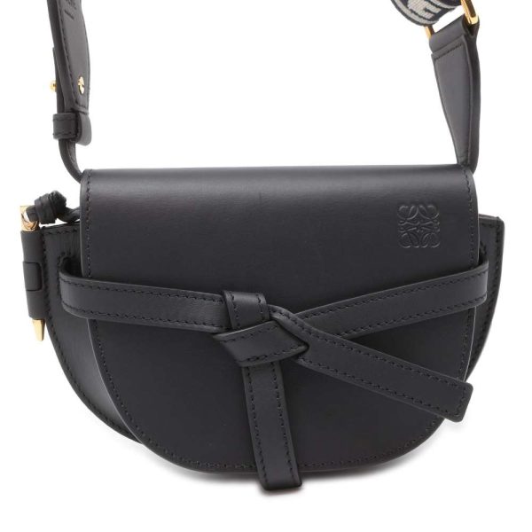 9608528 01 LOEWE Gate Dual Mini Shoulder Bag Black