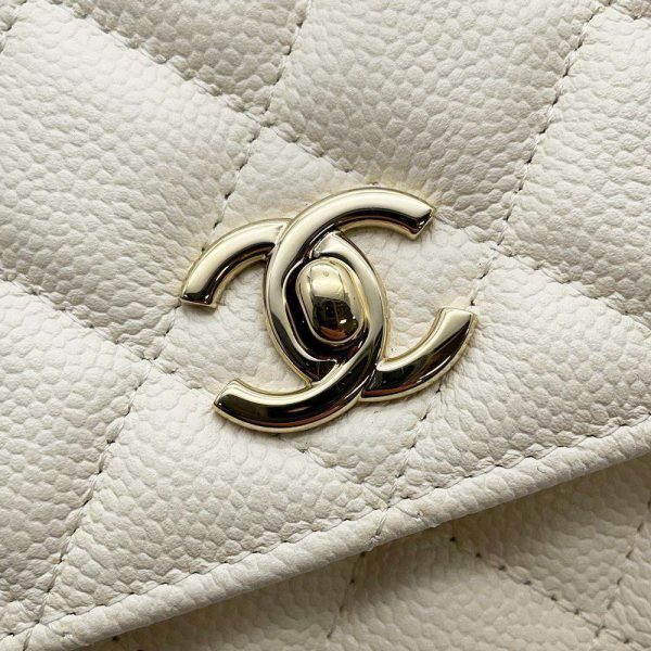 9613317 08 Chanel Chain Wallet Matelasse Coco Mark Ribbon Chain Wallet