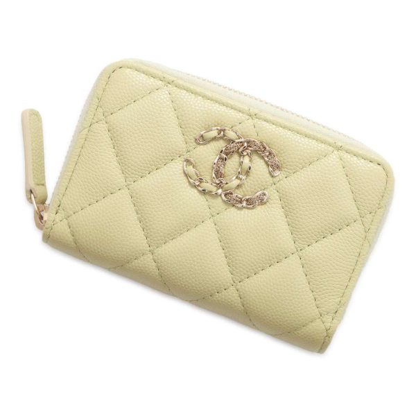 9613713 01 CHANEL Coin Case Matelasse Caviar Skin Coin