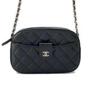 9614765 01 CHANEL Coco Cocoon PM A48610 Nylon black quilted tote bag