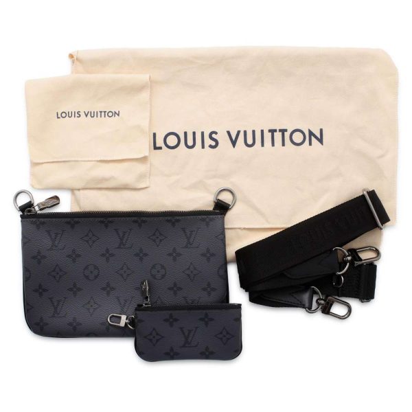 9619043 13 Louis Vuitton Shoulder Bag Eclipse Reverse Trio Messenger Black