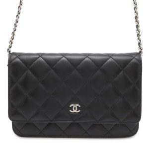 9619791 01 CHANEL Wallet Matelasse Matelasse Black