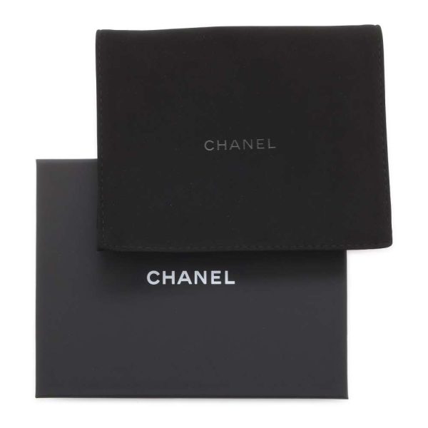 9620872 08 CHANEL Card Case Matelasse CocoMark Calf Coin Case Black