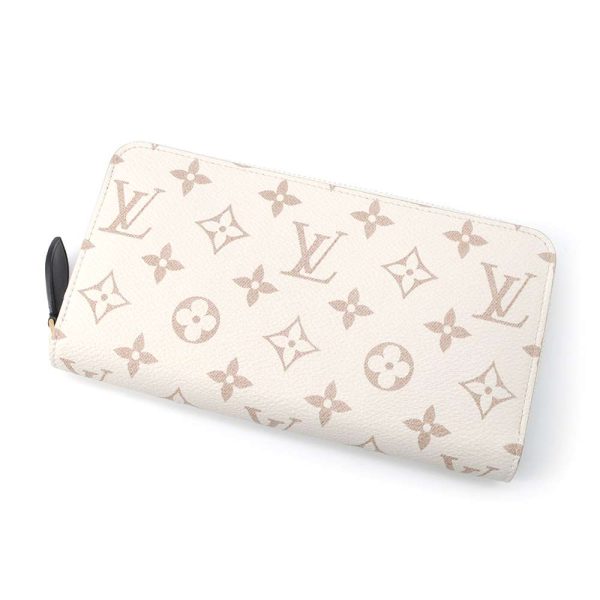 9621022 01 Louis Vuitton Long Monogram Dune Zippy Wallet Beige