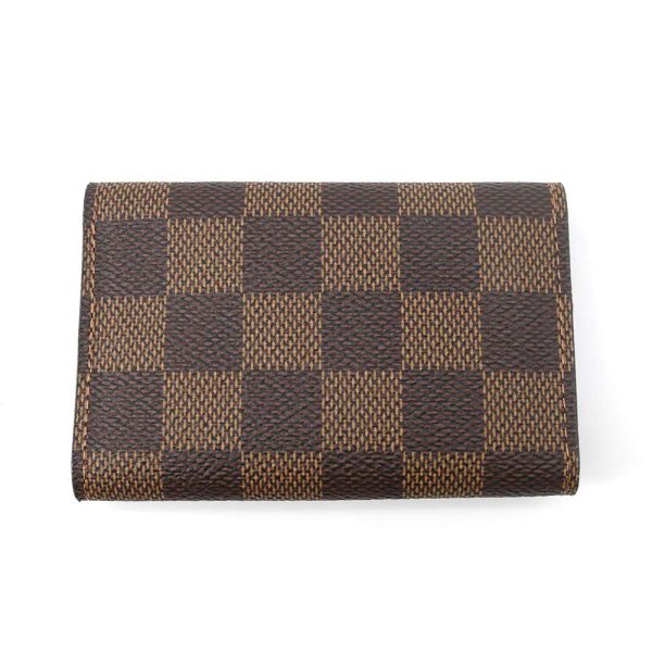 9621077 03 Louis Vuitton Key Case 6 Rows Damier Ebene Multicle 6 Brown Metal Fittings