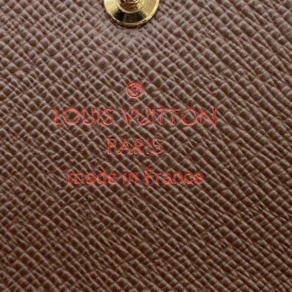 9621077 06 Louis Vuitton Key Case 6 Rows Damier Ebene Multicle 6 Brown Metal Fittings