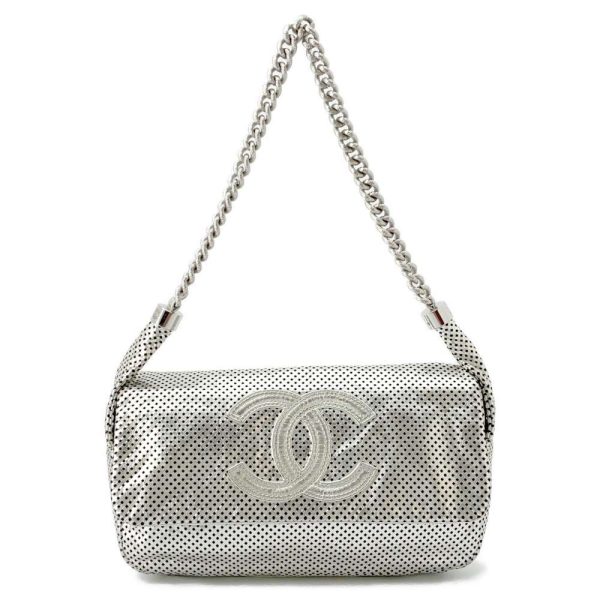 9621169 01 CHANEL Punching Coco Mark Chain Shoulder Bag