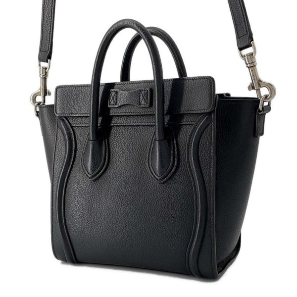 9621749 02 Celine Luggage Nano Shopper Handbag Black