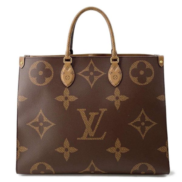 9623965 01 Louis Vuitton On the Go GM Tote Bag Monogram Reverse Brown