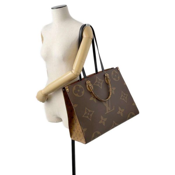 9623965 05 Louis Vuitton On the Go GM Tote Bag Monogram Reverse Brown