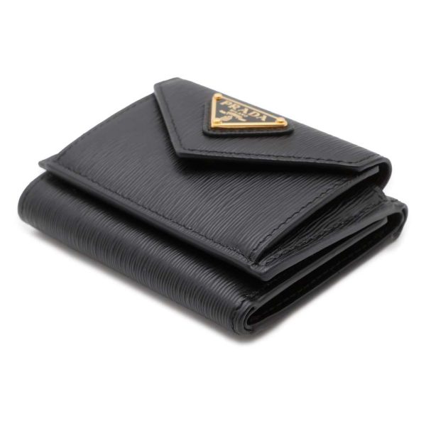 9626584 02 Prada Wallet Saffiano Wallet 1MH021 Wallet Black