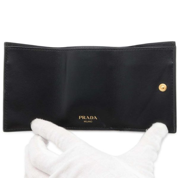 9626584 04 Prada Wallet Saffiano Wallet 1MH021 Wallet Black