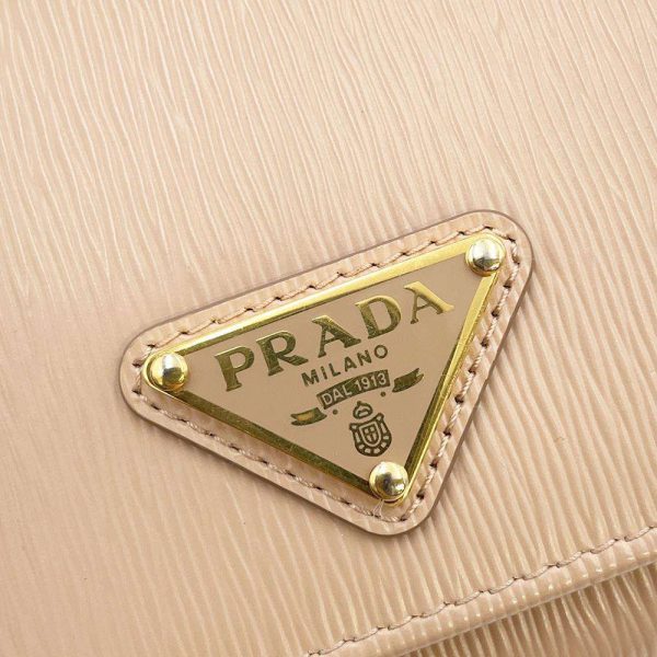 9627413 10 Prada VITELLO Move Long Wallet Card Case Pink Beige