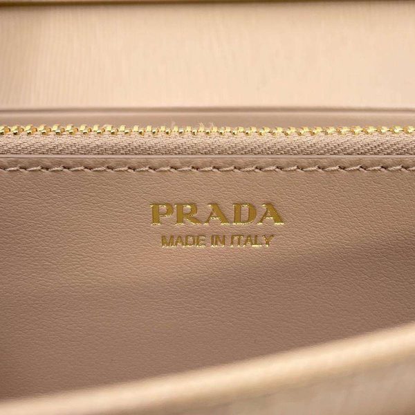 9627413 12 Prada VITELLO Move Long Wallet Card Case Pink Beige