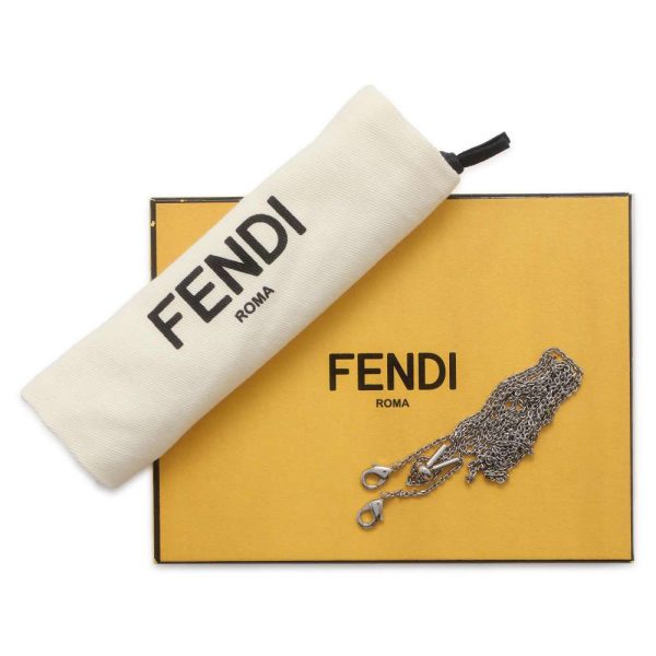 9627956 13 Fendi Nano Peekaboo Charm Chain Shoulder Pouch