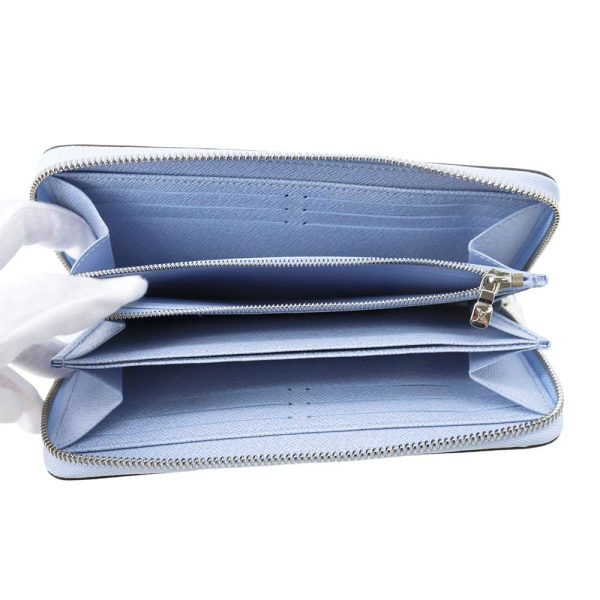 9628854 04 Louis Vuitton Long Epi Zippy Wallet Ice Blue