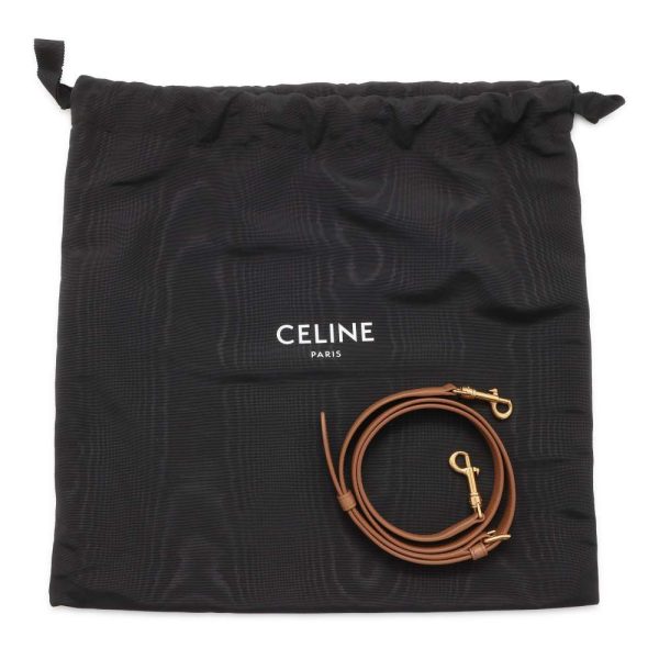 9631090 14 Celine Handbag Medium Nino Supple Calf 2way Brown