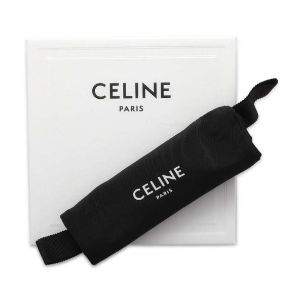 9631410 09 Celine Wallet Triomphe Calfskin Black