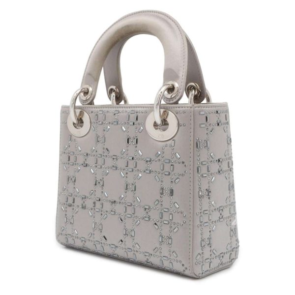 9632318 02 Christian Dior Dior Rhinestone Satin Mini Handbag