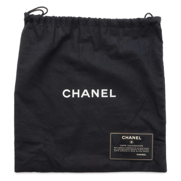 9633766 13 CHANEL Vanity CocoMark Caviar Skin Pouch Black