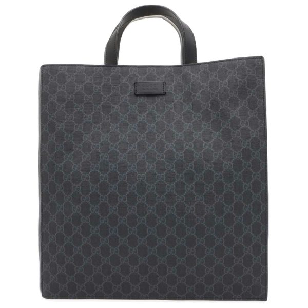 9633988 01 Gucci Soft GG Supreme 2way Tote Bag Black