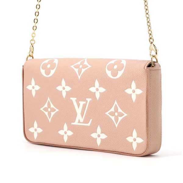 9635760 02 Louis Vuitton Chain Wallet Empreinte Pochette Wallet Pink