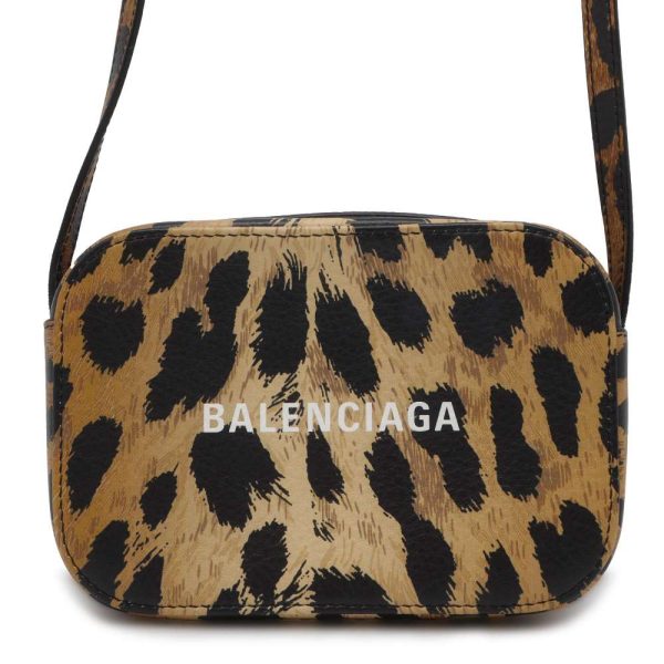 9636118 01 Balenciaga Shoulder Bag Camera Bag XS Leopard Black