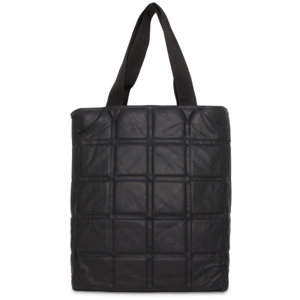 9637702 01 Bottega Veneta Intrecciato Reversible Nylon Black