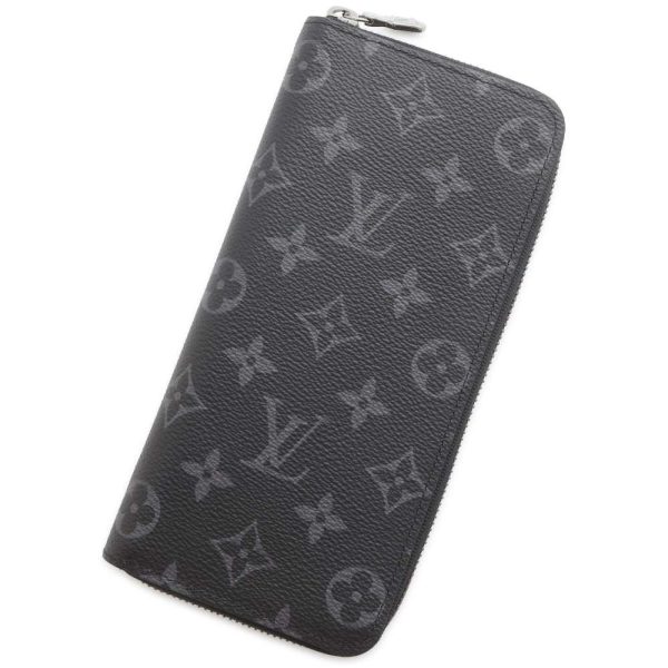 9638730 01 Louis Vuitton Zippy Wallet Vertical Long Wallet Monogram Eclipse Black