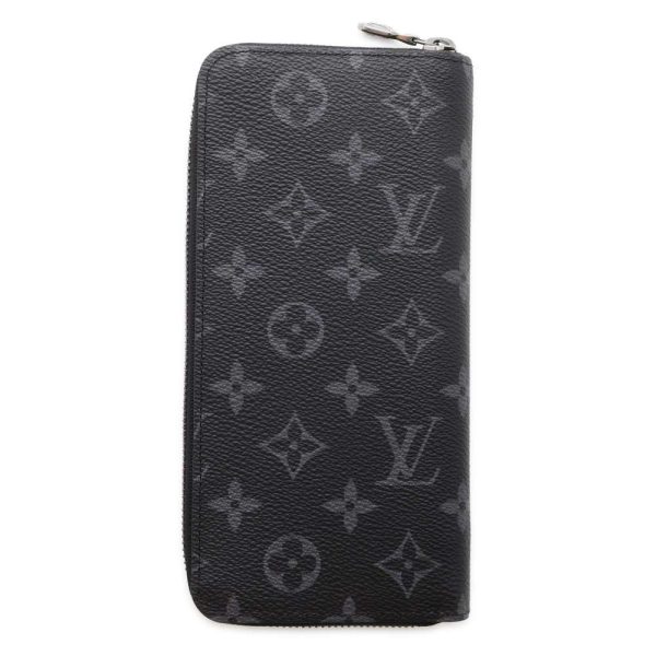 9638730 03 Louis Vuitton Zippy Wallet Vertical Long Wallet Monogram Eclipse Black