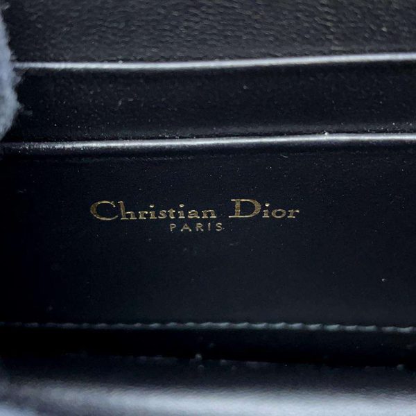 9639737 17 Christian Dior Miss Caro Macrocannage Mini Lambskin Shoulder Bag Black