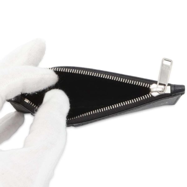 9640399 04 Celine Card Case Zipped Card Holder Coin Black