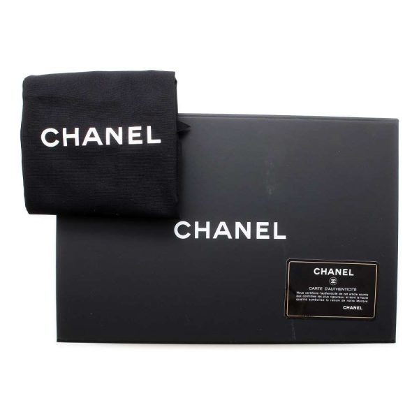 9641228 13 Chanel Chain Shoulder Bag Matelasse Square Calf Black