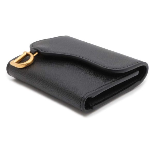 9641327 02 Christian Dior Saddle Lotus Wallet Black