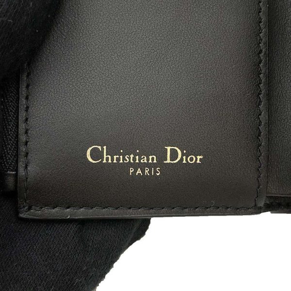 9641327 14 Christian Dior Saddle Lotus Wallet Black